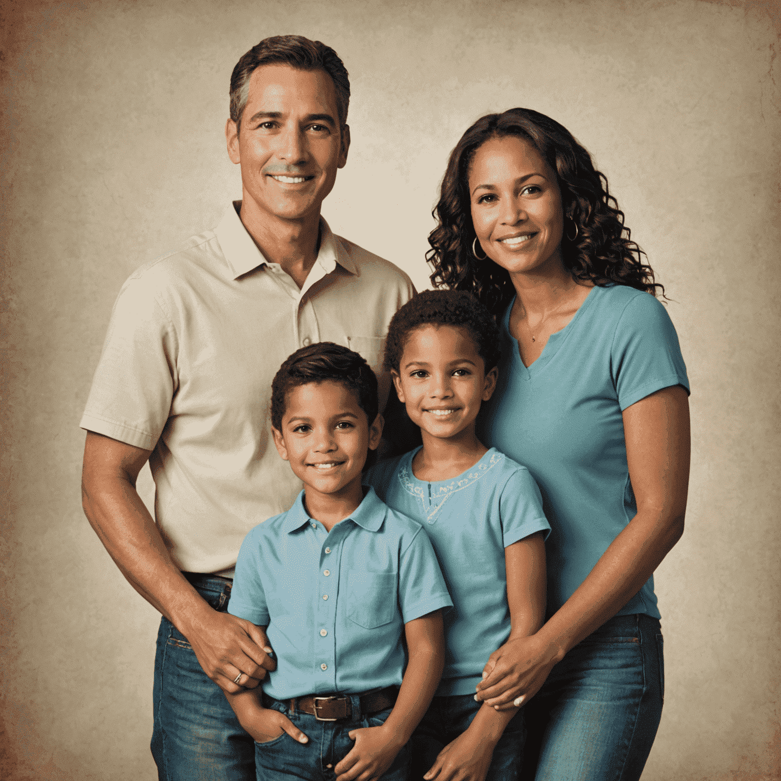 A family portrait symbolizing the importance of life insurance in protecting loved ones financially.